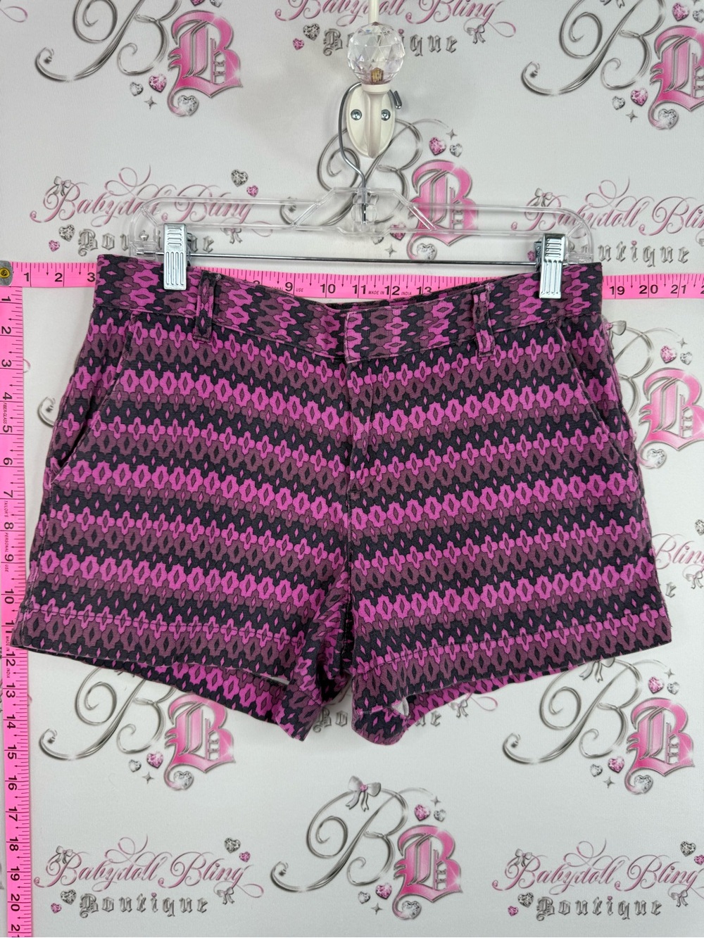 Joe fresh shorts Women's Pink purple Patterned Shorts